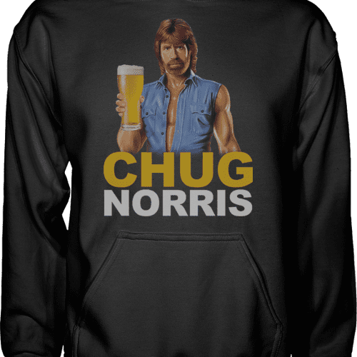 Chug Norris Hoodie - Greater Half