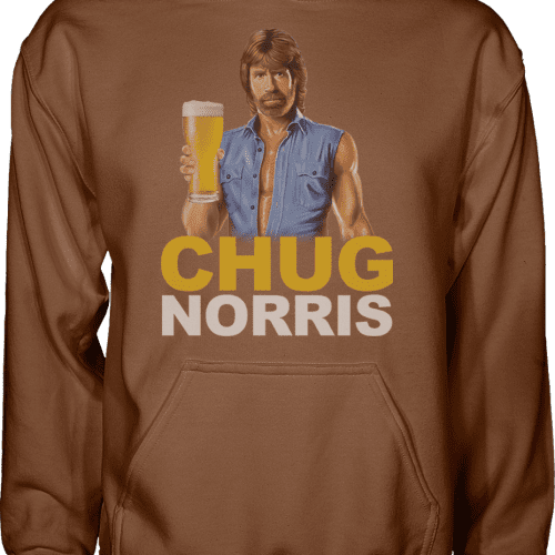 Chug Norris Hoodie - Greater Half