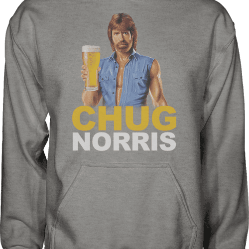 Chug Norris Hoodie - Greater Half