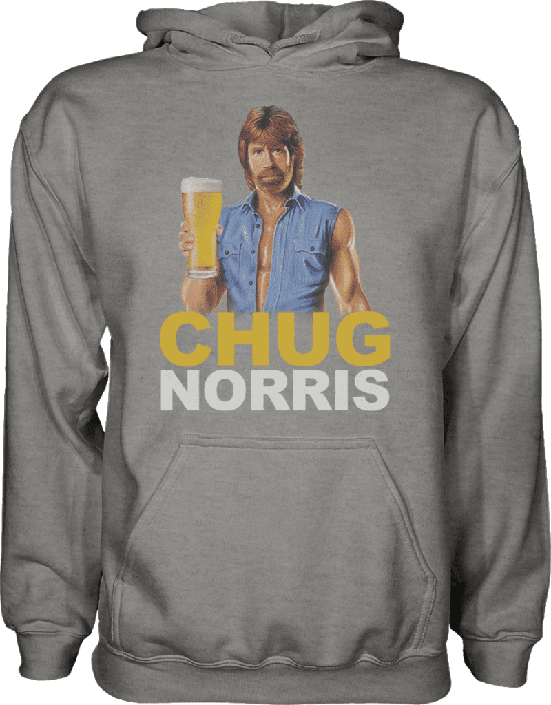 Chug Norris Hoodie - Greater Half