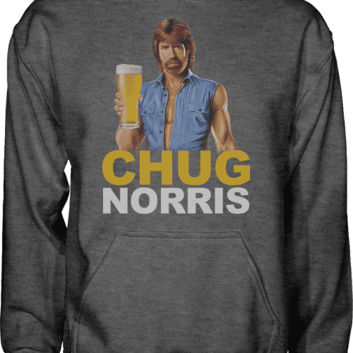 Chug Norris Hoodie - Greater Half