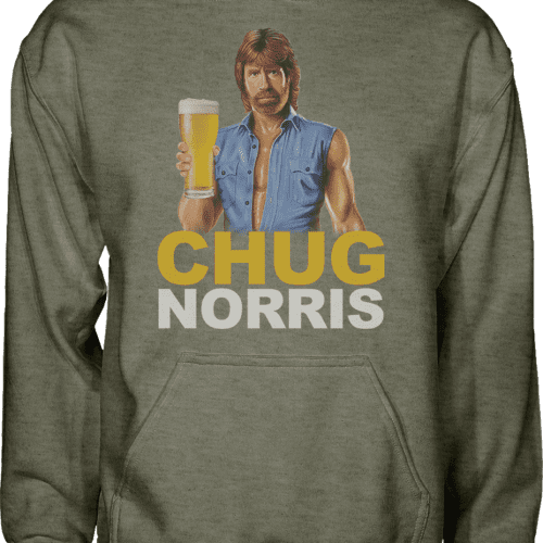 Chug Norris Hoodie - Greater Half