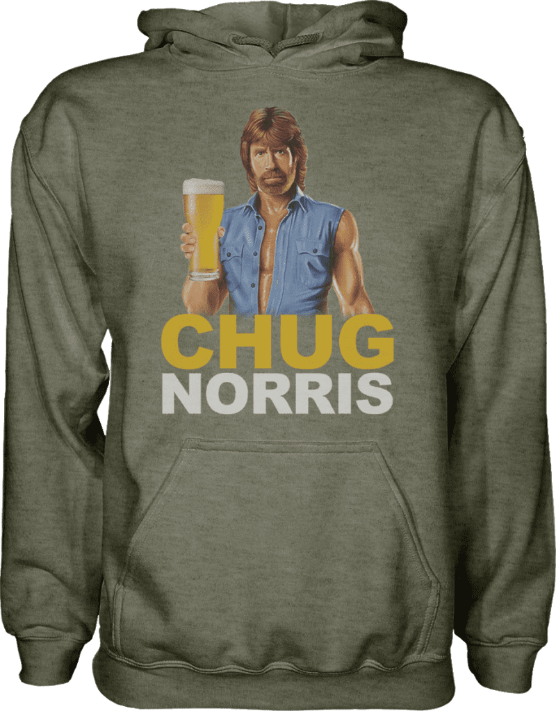 Chug Norris Hoodie - Greater Half