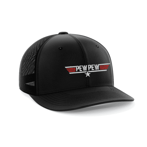 Pew Pew Embroidered Trucker Hat - Greater Half