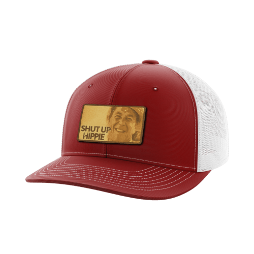 Shut Up Hippie Leather Patch Hat - Greater Half