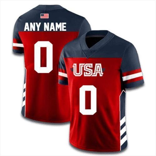 Custom USA Football Jersey (Navy) - Greater Half