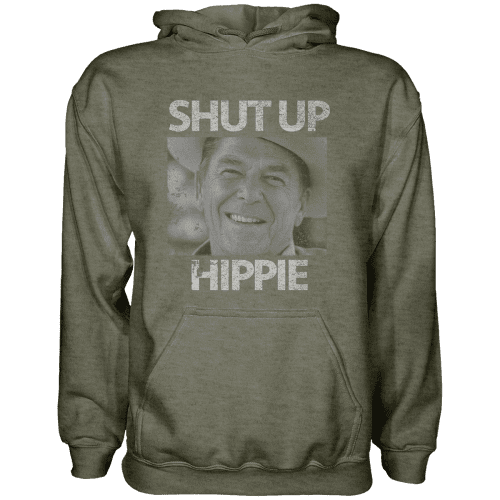 Shut Up Hippie Hoodie - Greater Half