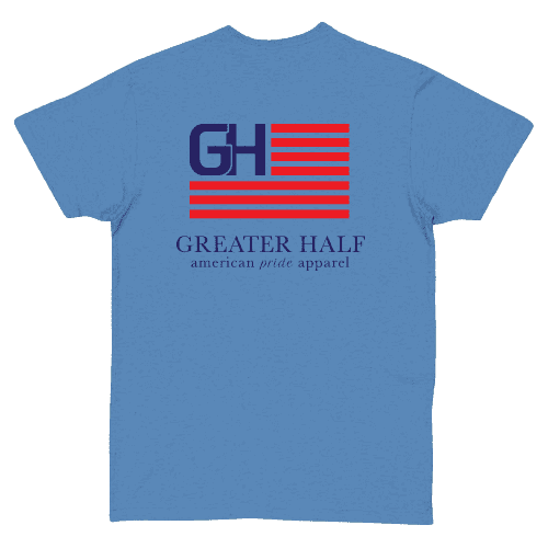 GH002 FlagTee Mockup Back WashedDenim