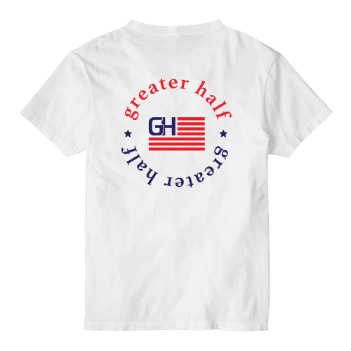 GH003 RoundLogoTee Mockup White Back