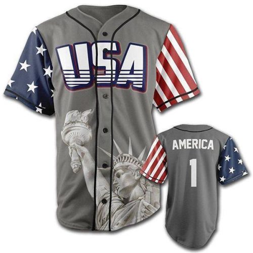 USA Liberty Baseball Jersey - Greater Half