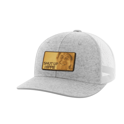 Shut Up Hippie Leather Patch Hat - Greater Half