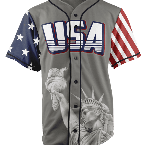 Liberty Grey Stars and stripes Slv