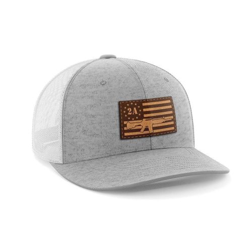 2nd Amendment AR15 Leather Patch Hat - Greater Half