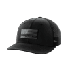 USA Black Flag Woven Patch Hat - Greater Half