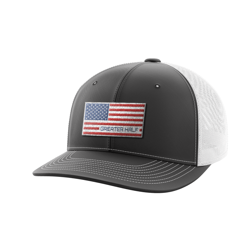 USA Flag Woven Patch Hat - Greater Half