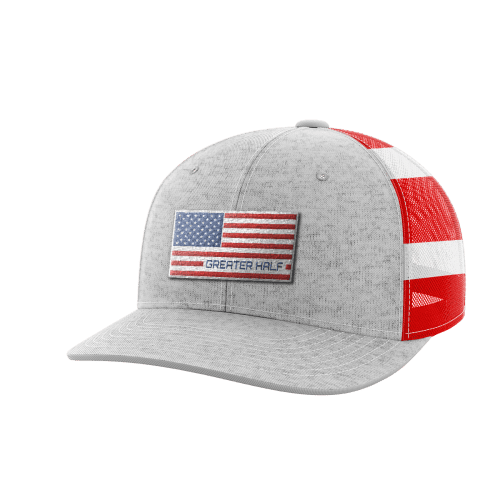 USA Flag Woven Patch Hat - Greater Half