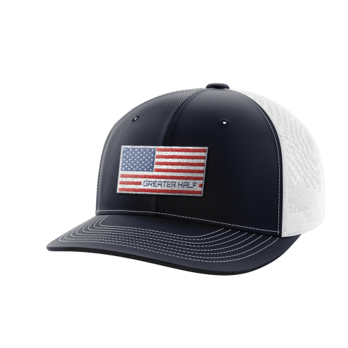 USA Flag Woven Patch Hat - Greater Half