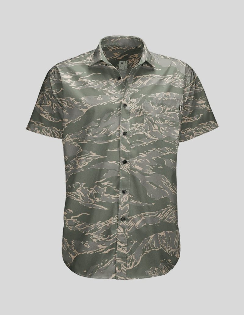 Tiger Camo Button Down - Greater Half