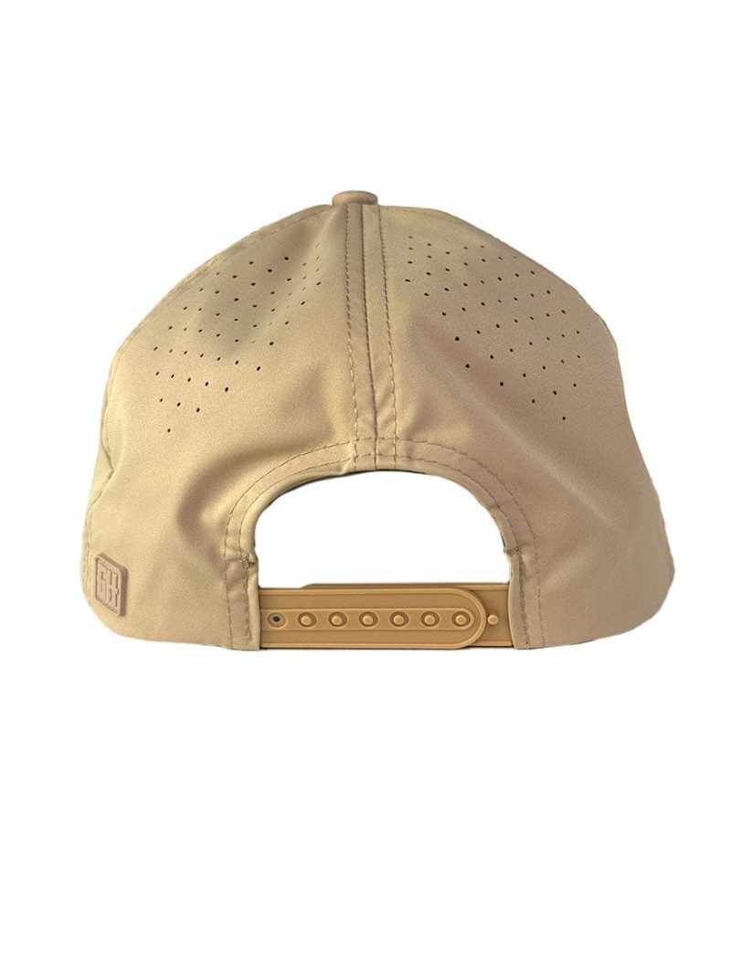 desert tan performance golf rope hat back