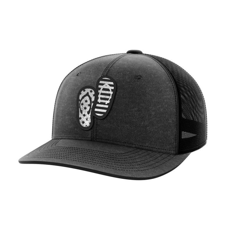 Flip Flops Black Patch Hat - Greater Half