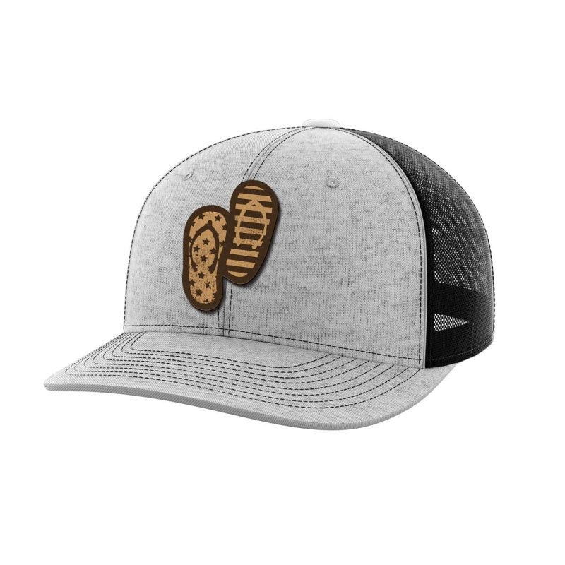 Flip Flops Leather Patch Hat - Greater Half