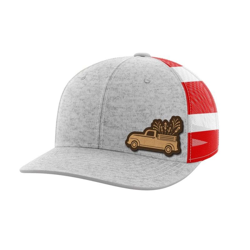 Fireworks Truck Leather Patch Hat - Greater Half